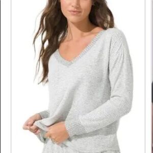 Soma long sleeve ribbon stripe top. Medium. NWT